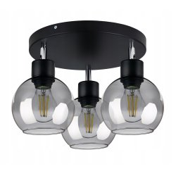 LAMPA sufitowa PLAFON ŻYRANDOL ruch KULA Szklana 3