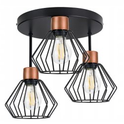 LAMPA plafon SUFITOWA ŻYRANDOL loft BRYLANT DRUT