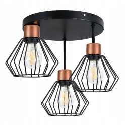 LAMPA plafon SUFITOWA ŻYRANDOL loft BRYLANT DRUT