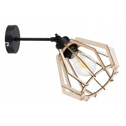 LAMPA wisząca żyrandol ruchomy loft Brylant Drewno