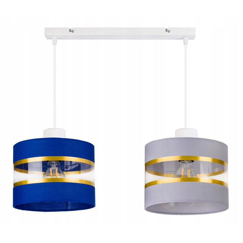 LAMPA WISZĄCA ZWIS żyrandol sufiowa Abażur 2xE27