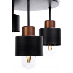LAMPA sufitowa PLAFON ŻYRANDOL stały WYSOKI KUBEK
