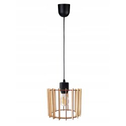 LAMPA WISZĄCA zwis żyrandol sufitowa LOFT Drewno 1