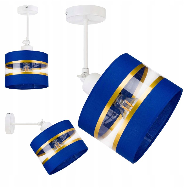 LAMPA KINKIET ścienny regulowany LOFT ABAŻUR 20cm
