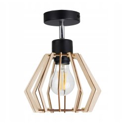 LAMPA żyrandol E27 regulowany loft BRYLANT Drewno