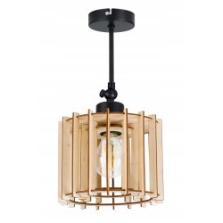 LAMPA plafon sufitowa żyrandol loft WALEC Drewno