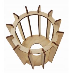 LAMPA plafon sufitowa żyrandol loft WALEC Drewno