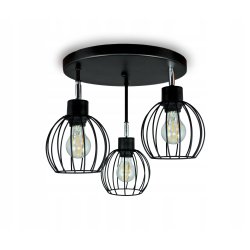 LAMPA sufitowa PLAFON ŻYRANDOL WYSOKI KULA drut