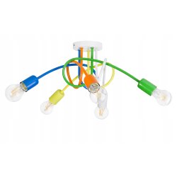 LAMPA SUFITOWA wisząca ŻYRANDOL Edison LOFT5 Multi