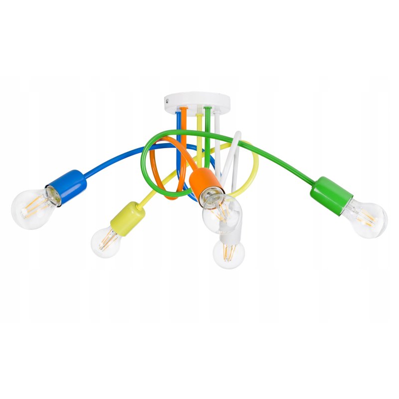 LAMPA SUFITOWA wisząca ŻYRANDOL Edison LOFT5 Multi
