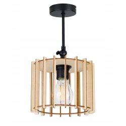 LAMPA plafon sufitowa żyrandol loft WALEC Drewno