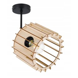 LAMPA plafon sufitowa żyrandol loft WALEC Drewno