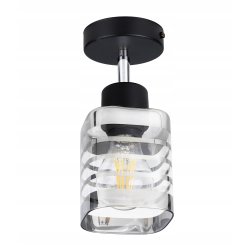 LAMPA KINKIET żyrandol ruchomy loft klosz SZKLANY