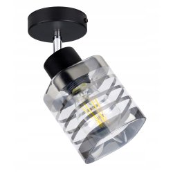 LAMPA KINKIET żyrandol ruchomy loft klosz SZKLANY