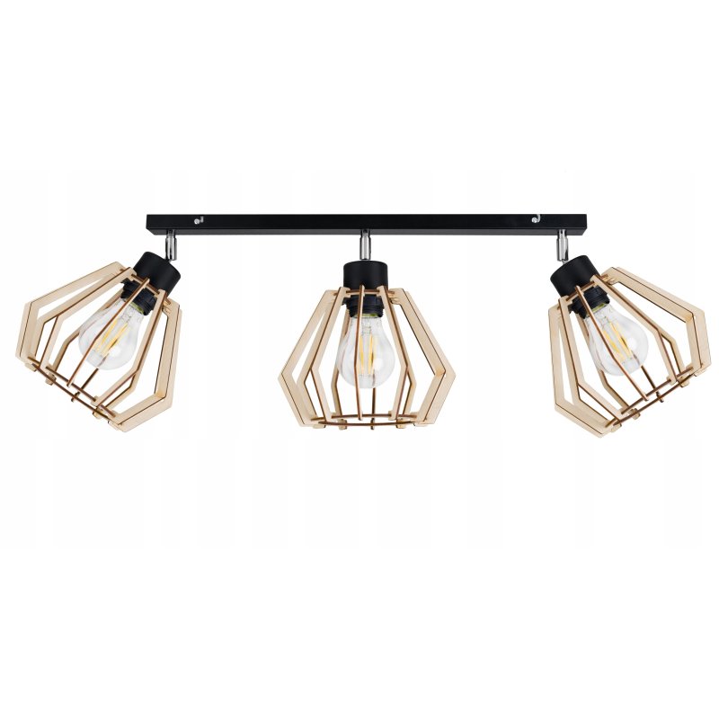 LAMPA przegub żyrandol sufitowa BRYLANT Drewno