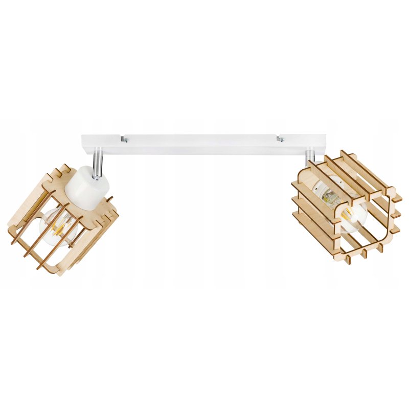 LAMPA plafon SUFITOWA ŻYRANDOL ruchomy loft DREWNO