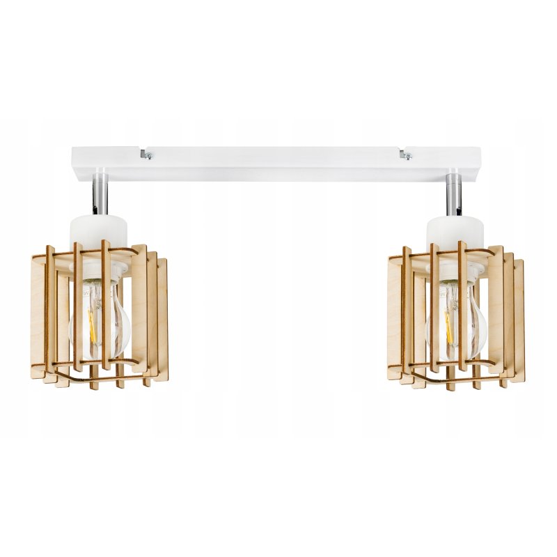 LAMPA plafon SUFITOWA ŻYRANDOL ruchomy loft DREWNO