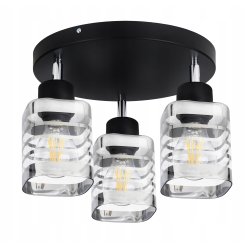 LAMPA sufitowa PLAFON ruch ŻYRANDOL Klosz Szklany