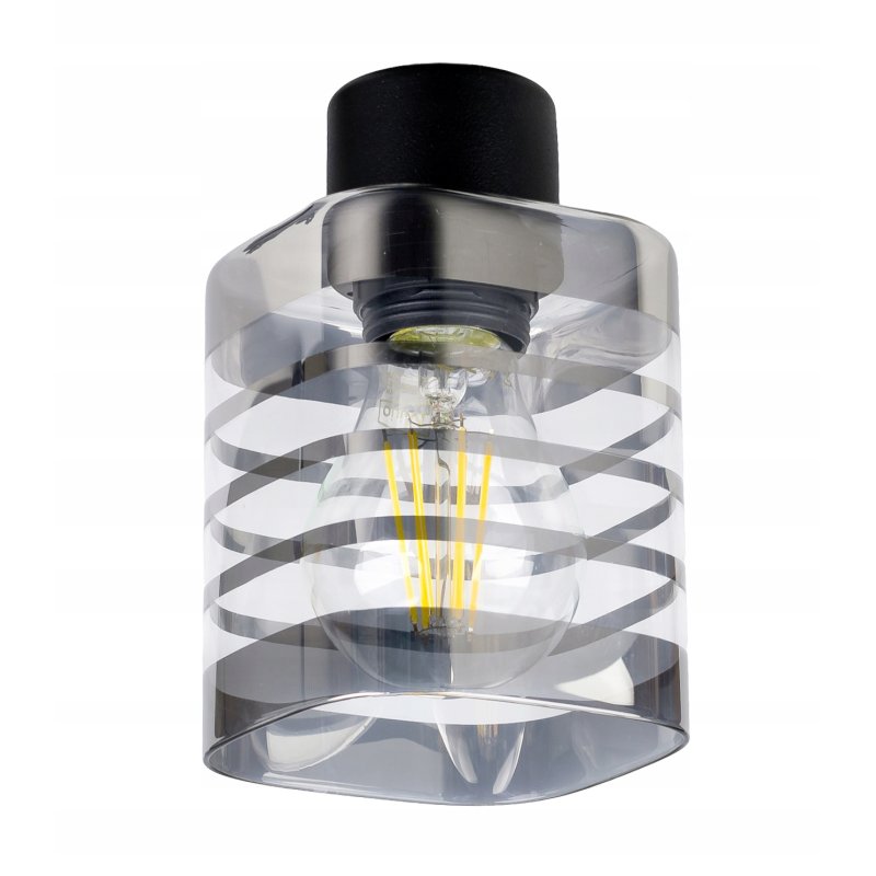 LAMPA sufitowa PLAFON ruch ŻYRANDOL Klosz Szklany