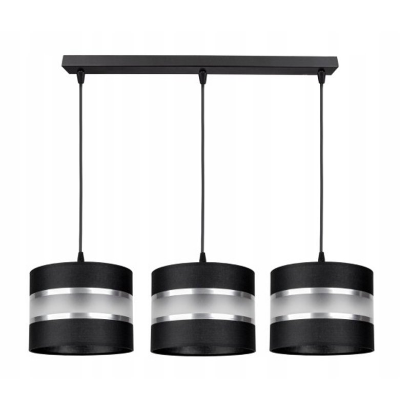 LAMPA SUFITOWA ZWIS ABAŻUR GALA BIAŁO-SZARA MIX