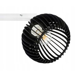 Lampa plafon żyrandol ruchomy sufitowa LOFT klosz kula 36 Drewno na 3x E27