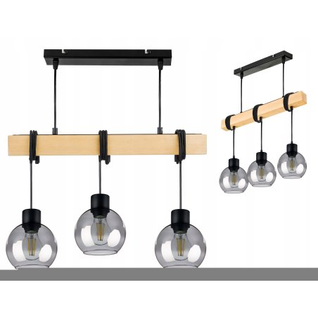 LAMPA drewniana belka...