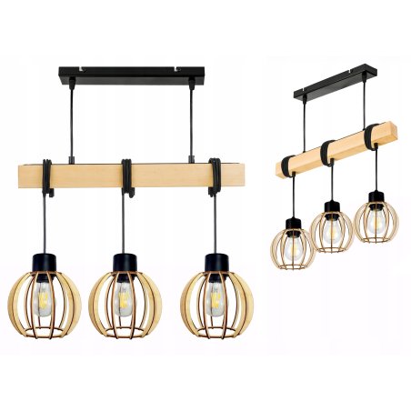 LAMPA drewniana belka...