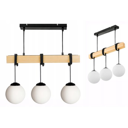LAMPA drewniana belka...