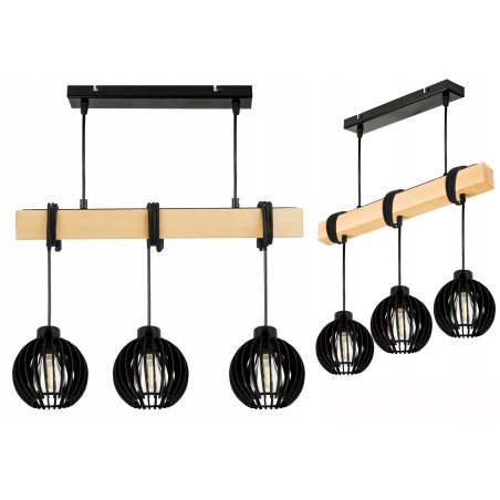 LAMPA drewniana belka...