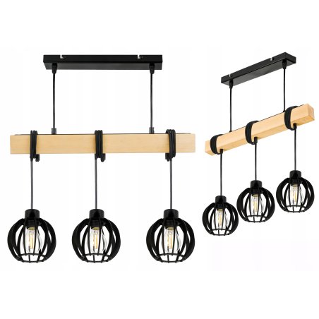 LAMPA drewniana belka...