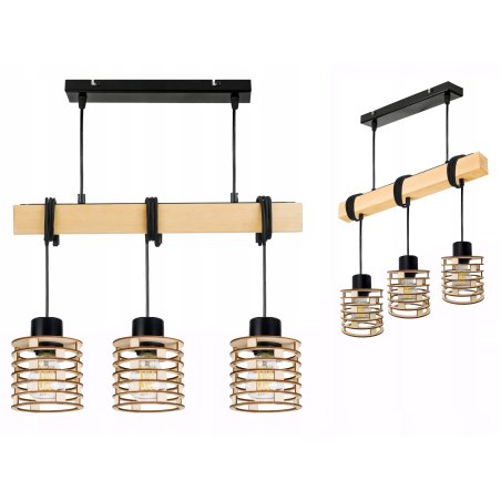 LAMPA drewniana belka...