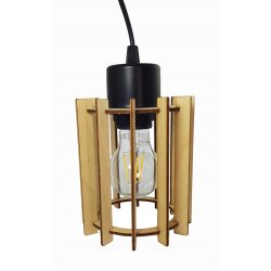LAMPA drewniana belka wisząca sufitowa ŻYRANDOL ZWIS LOFT DREWNO na 3x E27