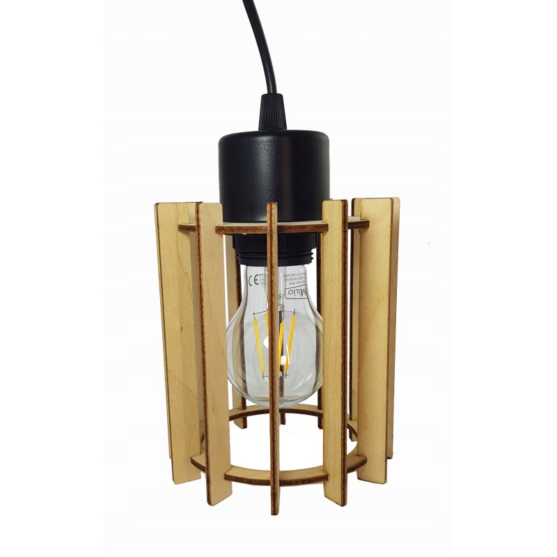 LAMPA drewniana belka wisząca sufitowa ŻYRANDOL ZWIS LOFT DREWNO na 3x E27