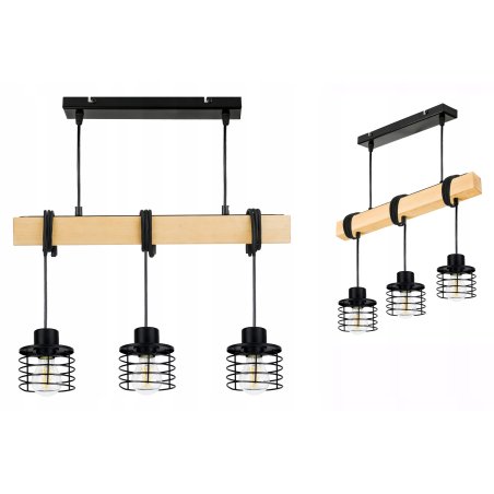 LAMPA drewniana belka...