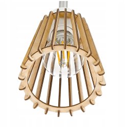 Lampa wisząca zwis żyrandol sufitowa LOFT Drewno 1