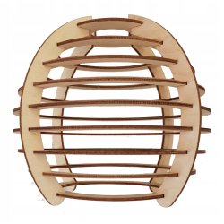 Lampa plafon żyrandol ruchomy sufit 3 Drewno sfera