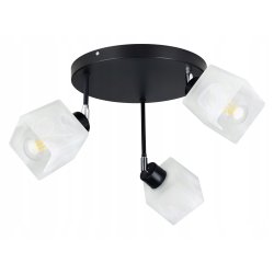 LAMPA sufitowa PLAFON ruch ŻYRANDOL Klosz Szklany