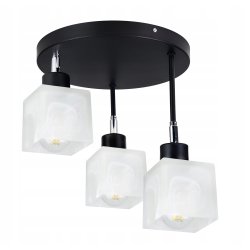 LAMPA sufitowa PLAFON ruch ŻYRANDOL Klosz Szklany