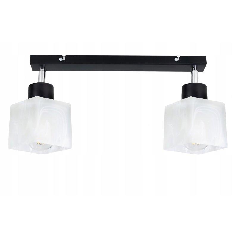 LAMPA sufitowa PLAFON ruch ŻYRANDOL Klosz Szklany