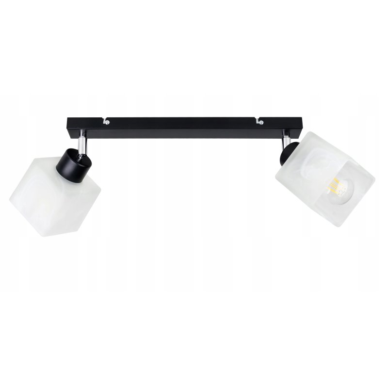 LAMPA sufitowa PLAFON ruch ŻYRANDOL Klosz Szklany
