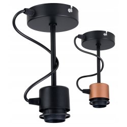 PODSTAWA BAZA LAMPA SUFITOWA WISZĄCA STAŁA LOFT METAL NA 1X E27 POD KLOSZ