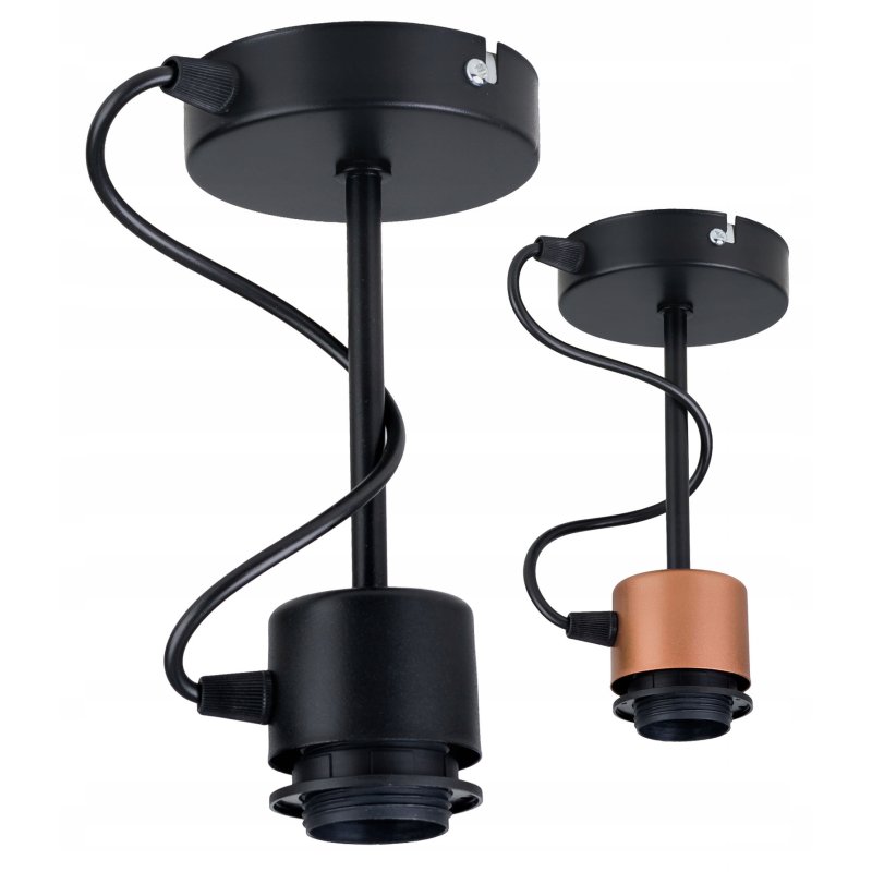 PODSTAWA BAZA LAMPA SUFITOWA WISZĄCA STAŁA LOFT METAL NA 1X E27 POD KLOSZ