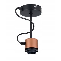 PODSTAWA BAZA LAMPA SUFITOWA WISZĄCA STAŁA LOFT METAL NA 1X E27 POD KLOSZ