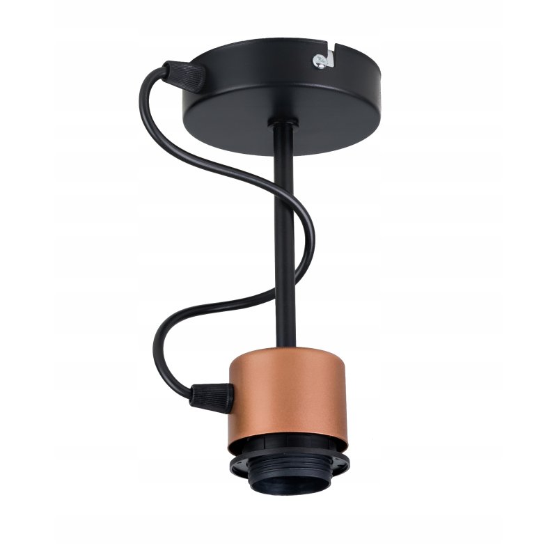 PODSTAWA BAZA LAMPA SUFITOWA WISZĄCA STAŁA LOFT METAL NA 1X E27 POD KLOSZ