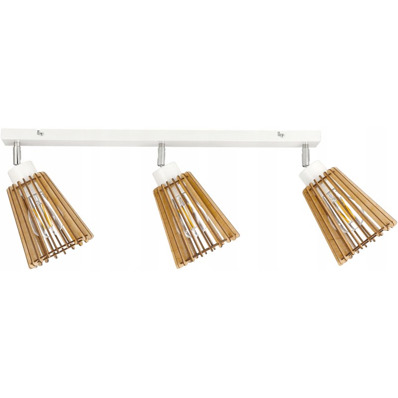 LAMPA DREWNIANA WISZĄCA SUFITOWA PLAFON RUCHOMY ŻYRANDOL EKO LOFT E27