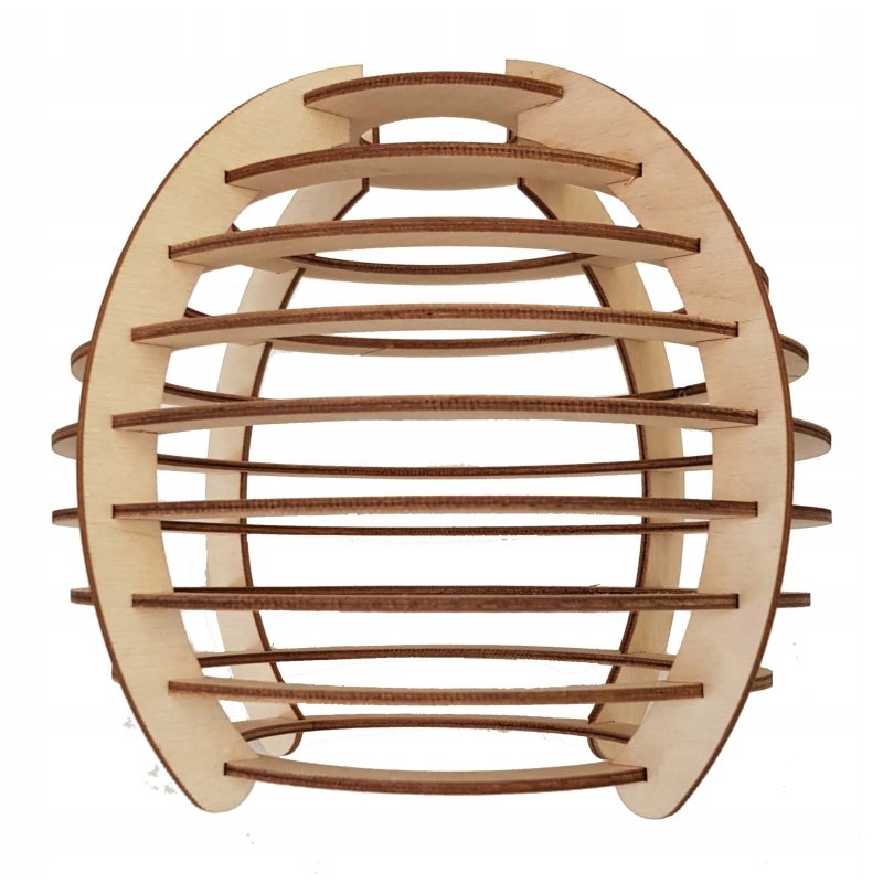 Lampa plafon żyrandol ruchomy sufit 3 Drewno sfera