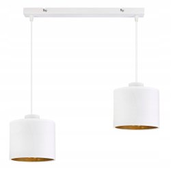 LAMPA WISZĄCA ZWIS żyrandol sufitowa ABAŻUR złoty