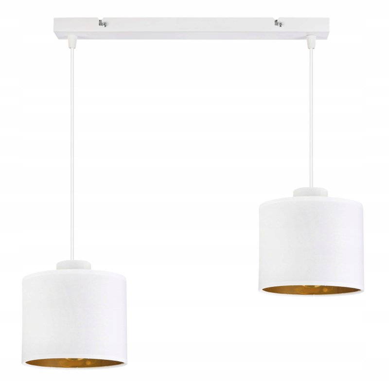 LAMPA WISZĄCA ZWIS żyrandol sufitowa ABAŻUR złoty