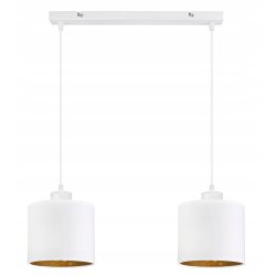 LAMPA WISZĄCA ZWIS żyrandol sufitowa ABAŻUR złoty