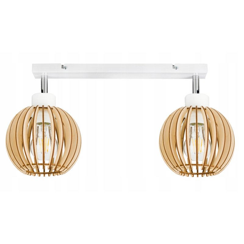 Lampa plafon żyrandol sufitowa ruch loft Drewno 2